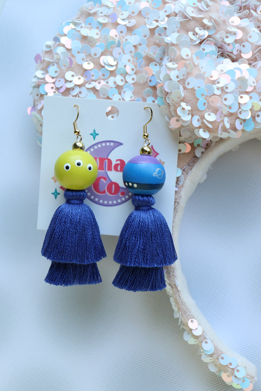 Aliens Tassel Earrings