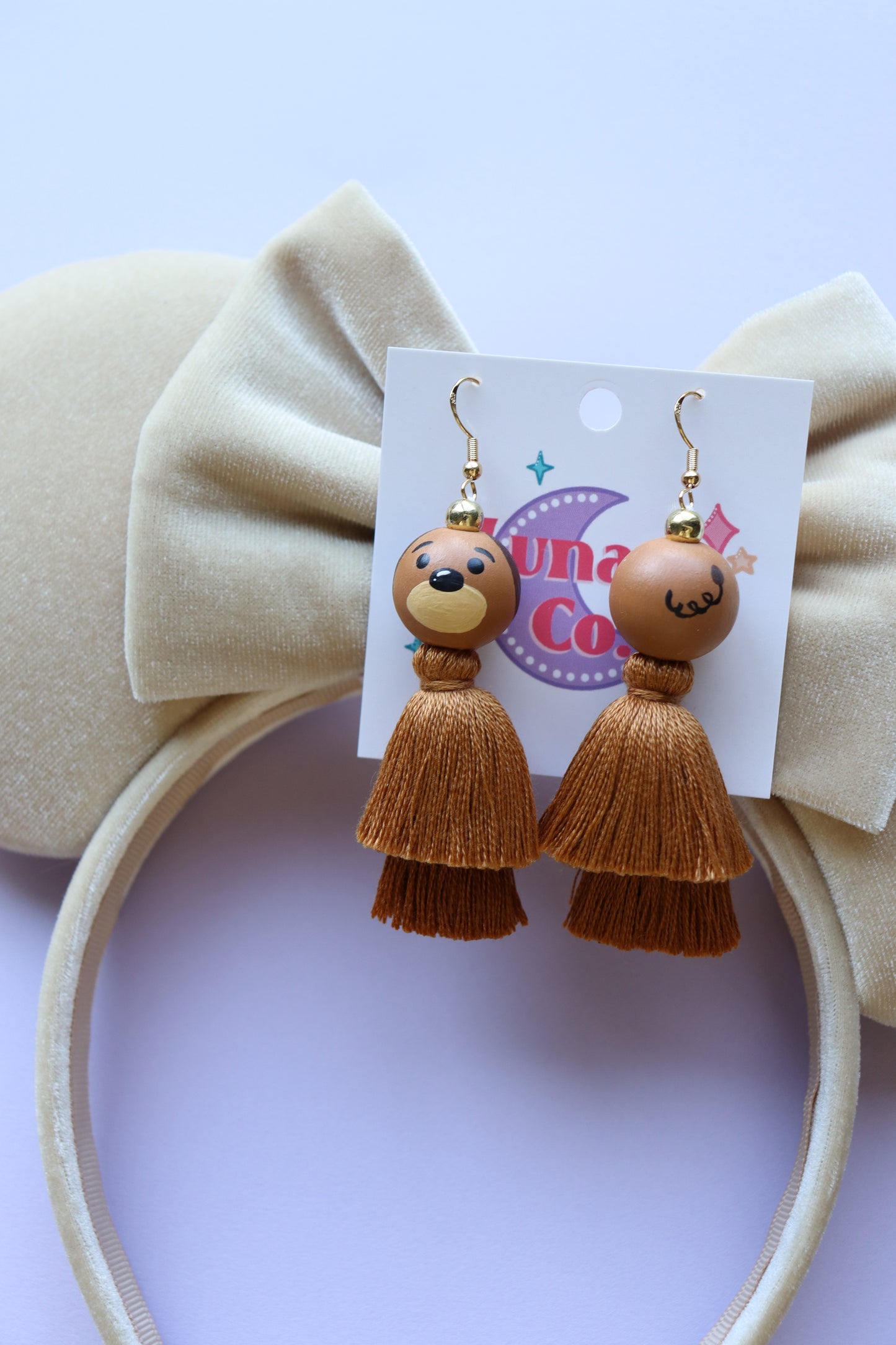 Slinky Pup Tassel Earrings