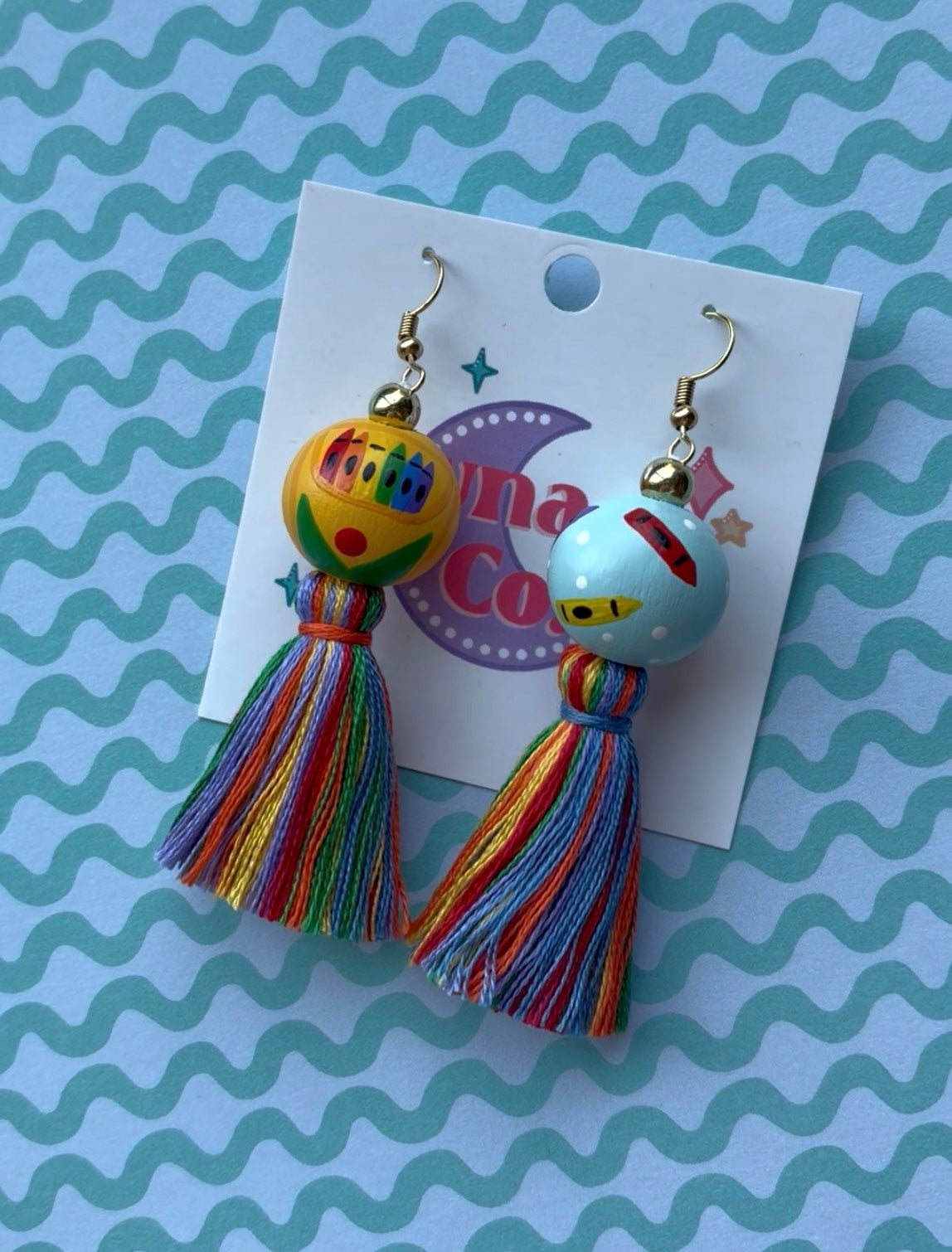 Crayon Box Tassel Earrings