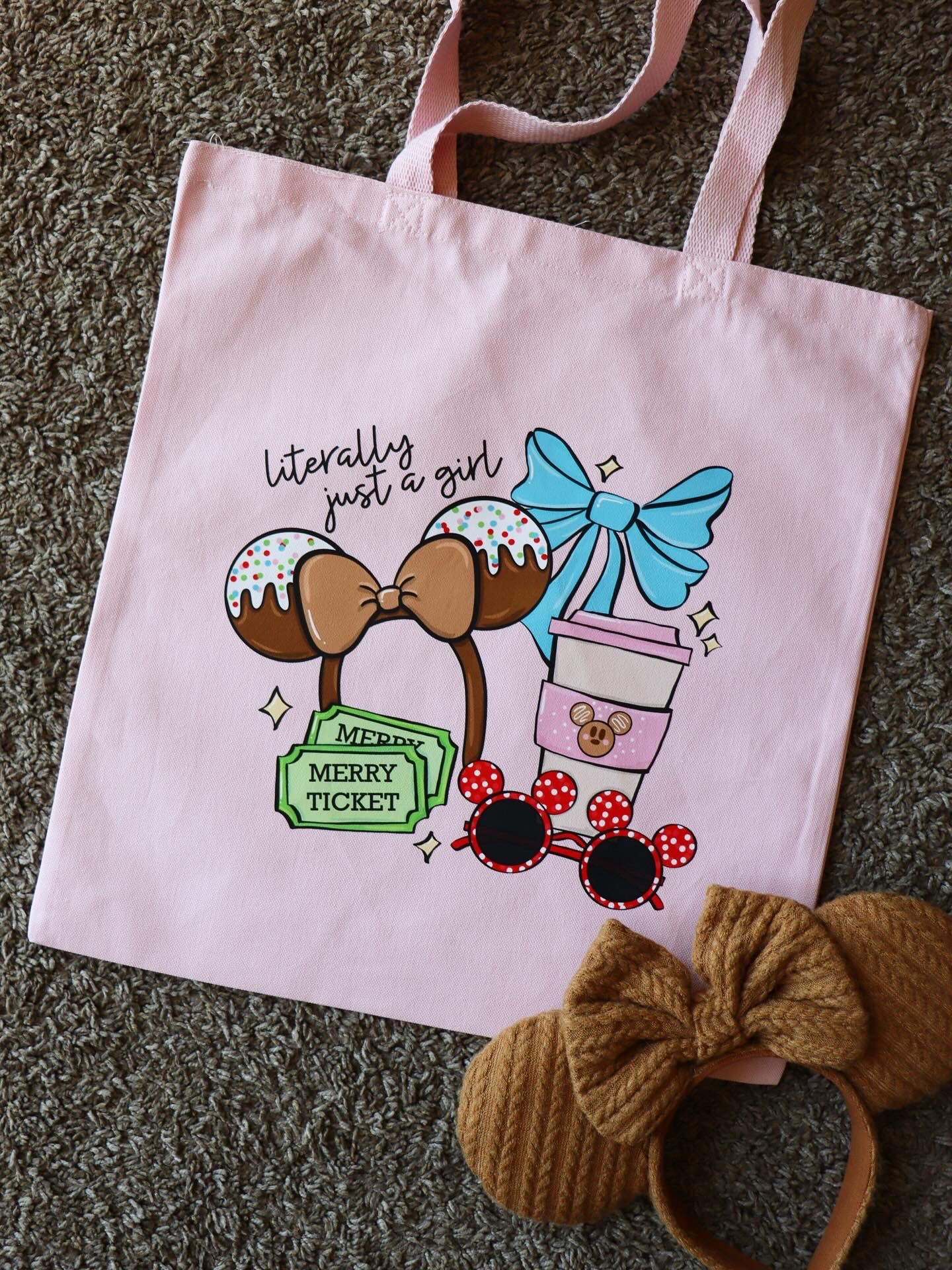 Literally just a girl (Christmas) tote