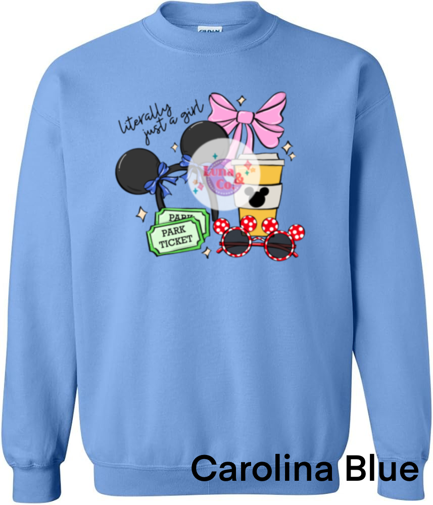 Literally just a girl Sensational 6 Sweatshirt