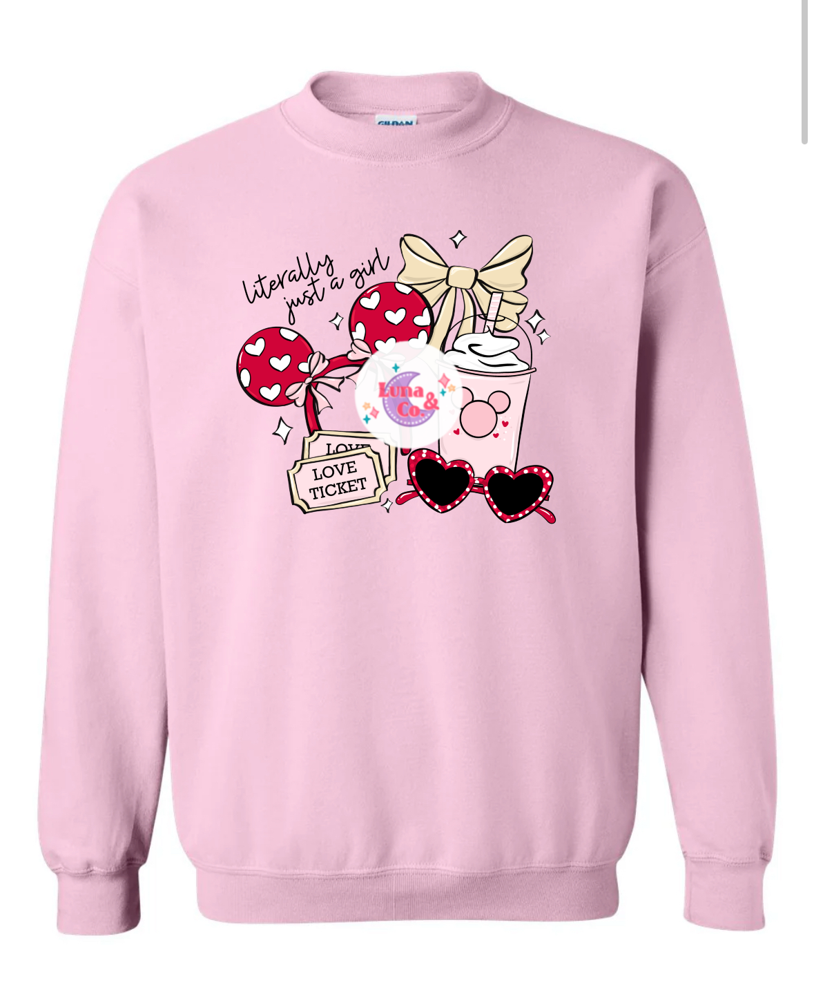Literally just a girl - Valentine Version Crewneck