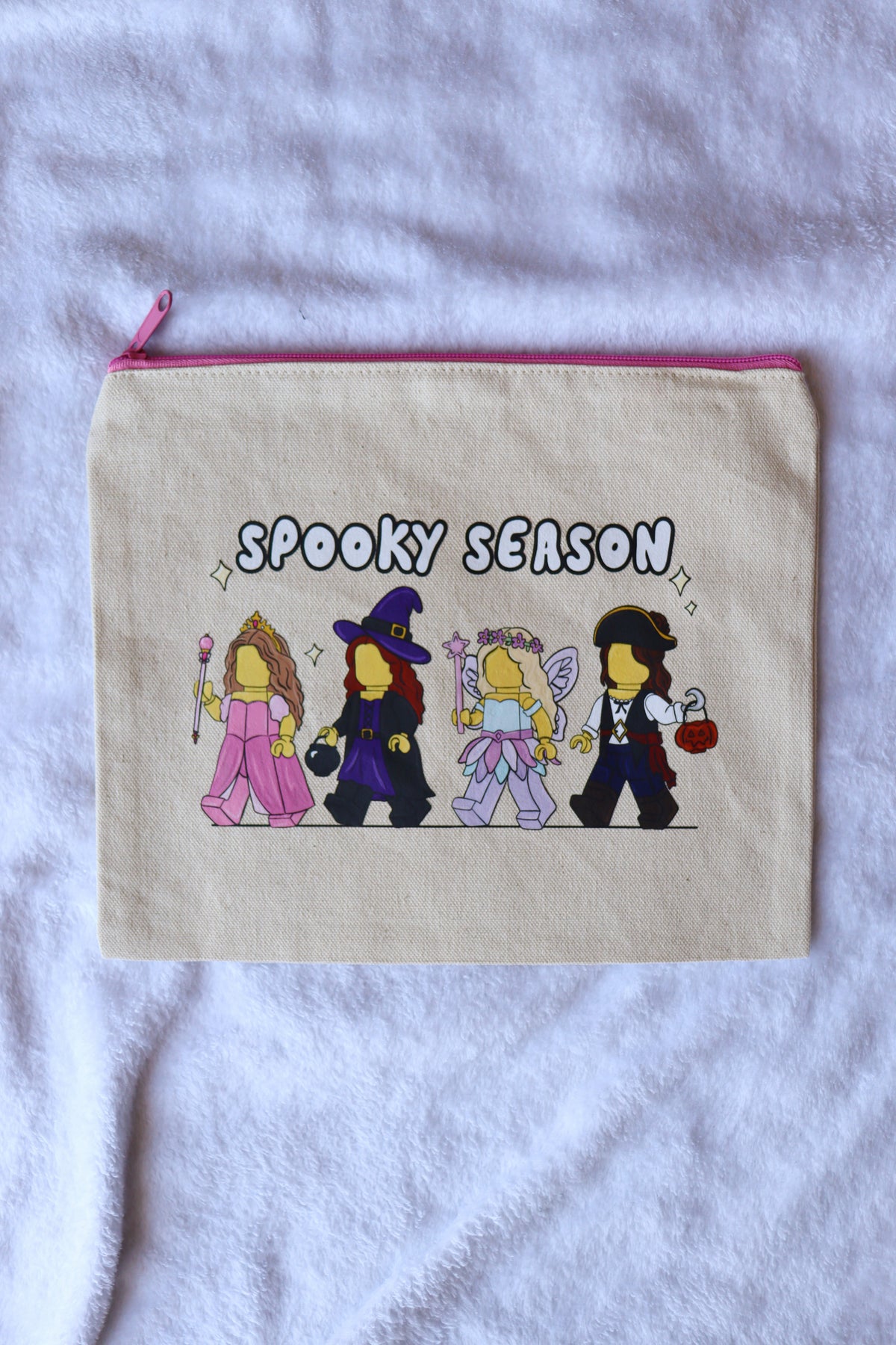 Brick Ghouls Spooky Season Zipper Pouch