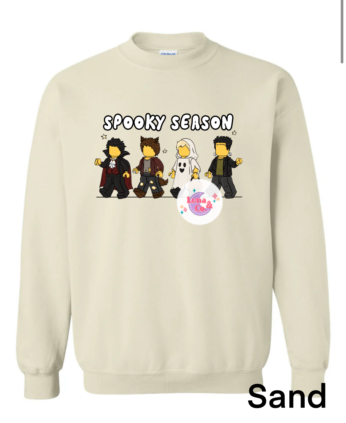 Brick Dudes Spooky Season Sweatshirt Adult