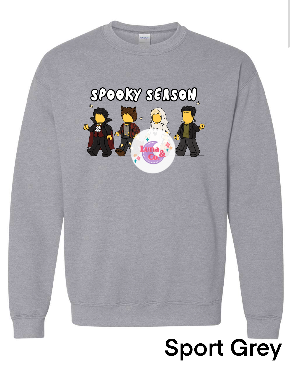 Brick Dudes Spooky Season Sweatshirt Adult