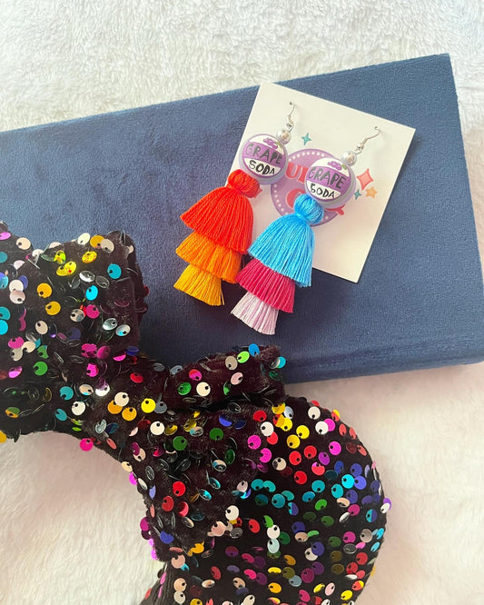 Grape Badge Earrings