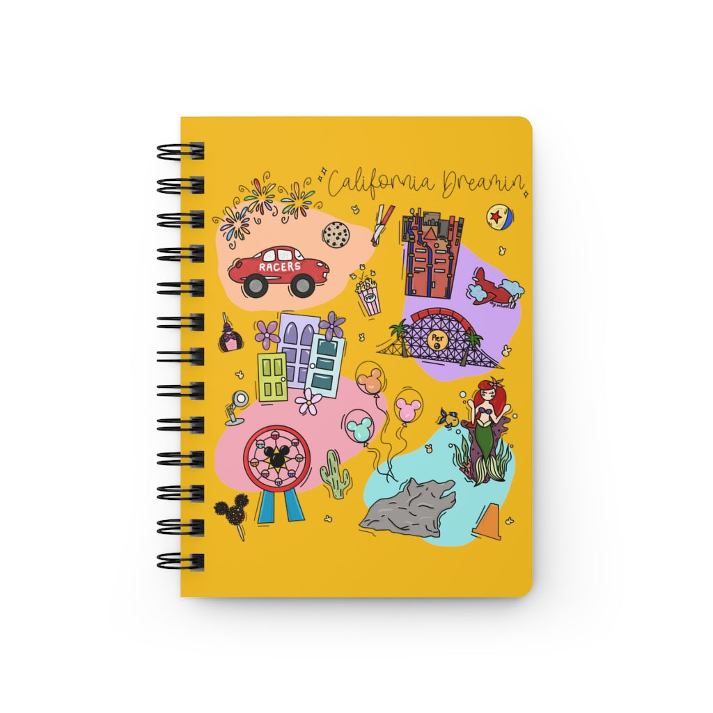 Cali Dreamin Notebook - Gold Yellow