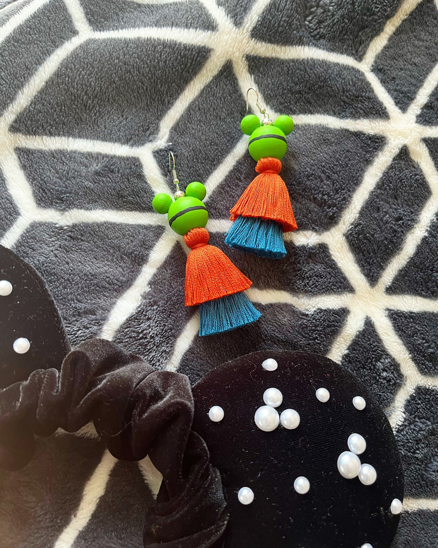 Goofy Inspired Tassel Earrings