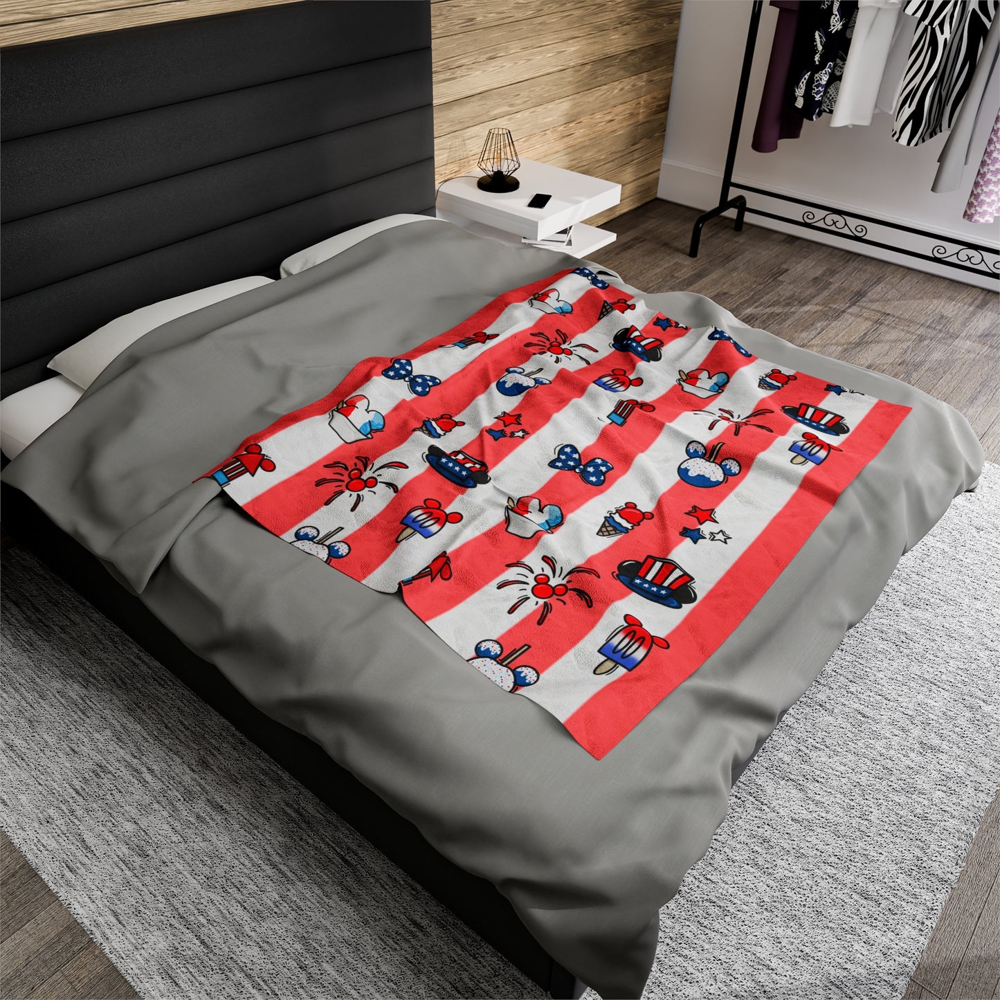 Magical Party in the USA Blanket - Red