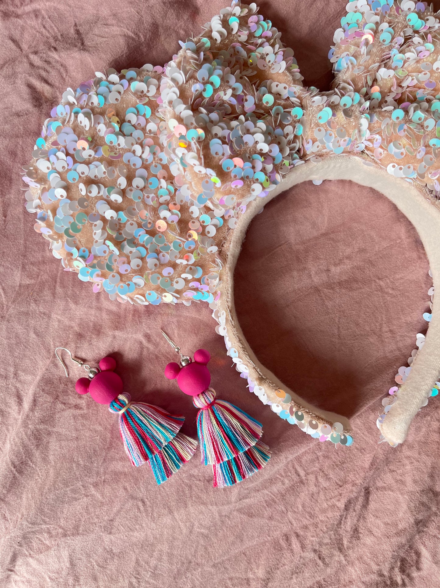 Bubblegum Pop Tassel Earrings