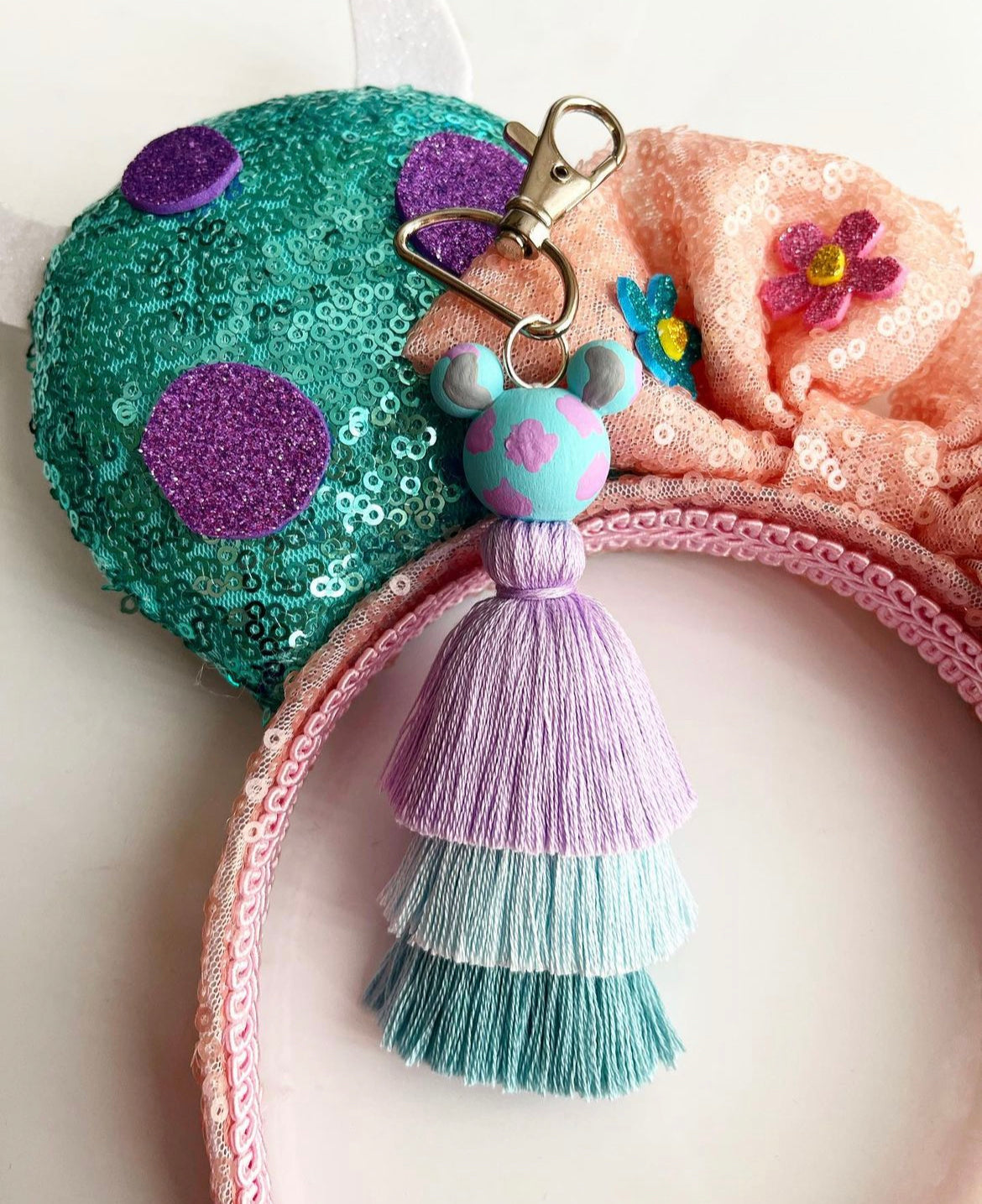 Blue Monster Keychain