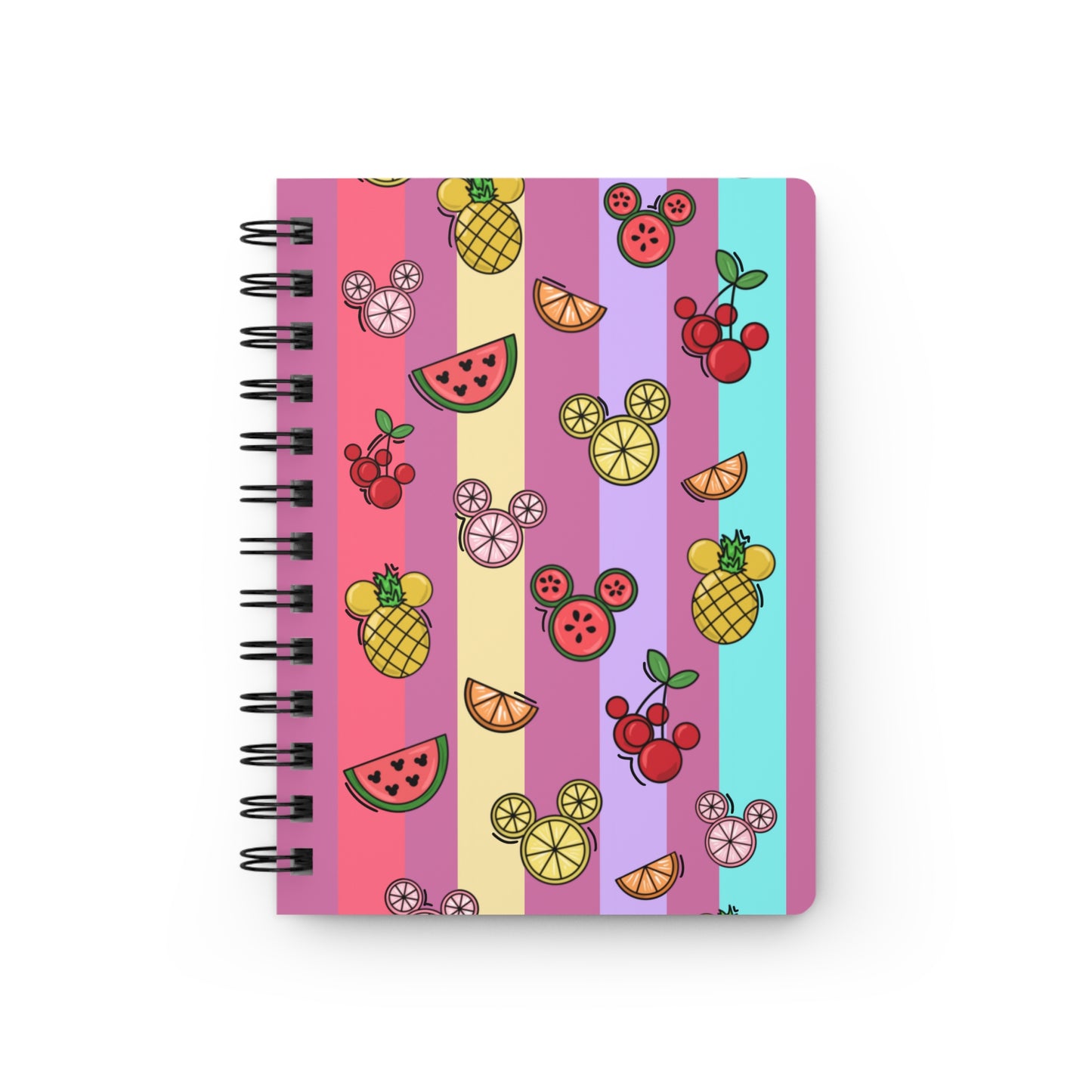 Magical Fruit Spiral Notebook - Pink