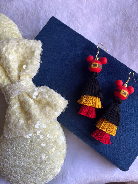 Gaston Inspired Tassel Earrings