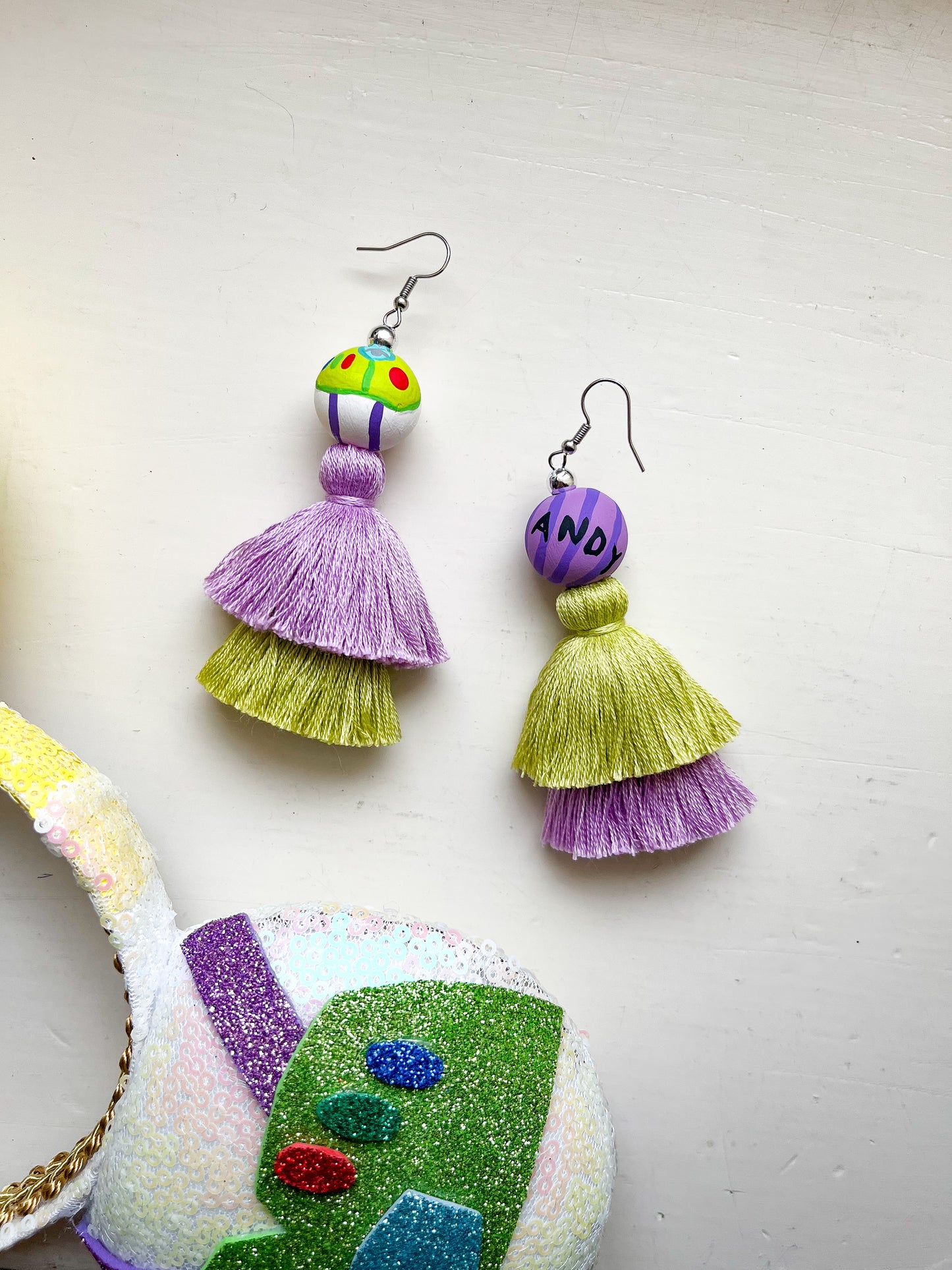 Space Ranger Tassel Earrings