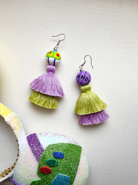 Space Ranger Tassel Earrings