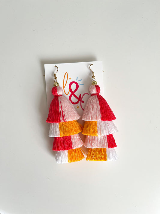 Summer Checkered Tassels